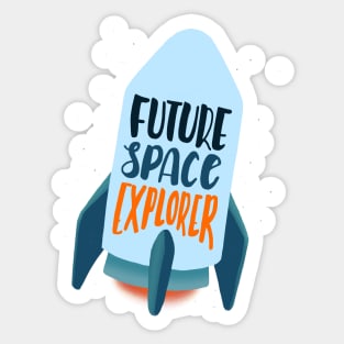 Future Space Explorer Sticker
